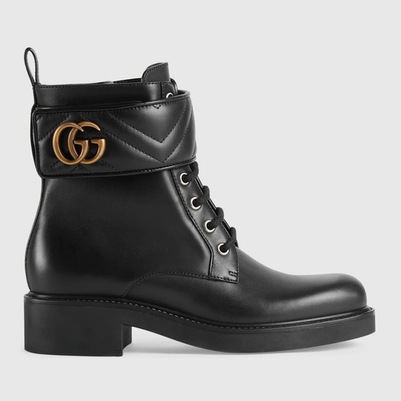Gucci Women's Combat Boot with Double G Size 8.5 - Picture 10 of 13